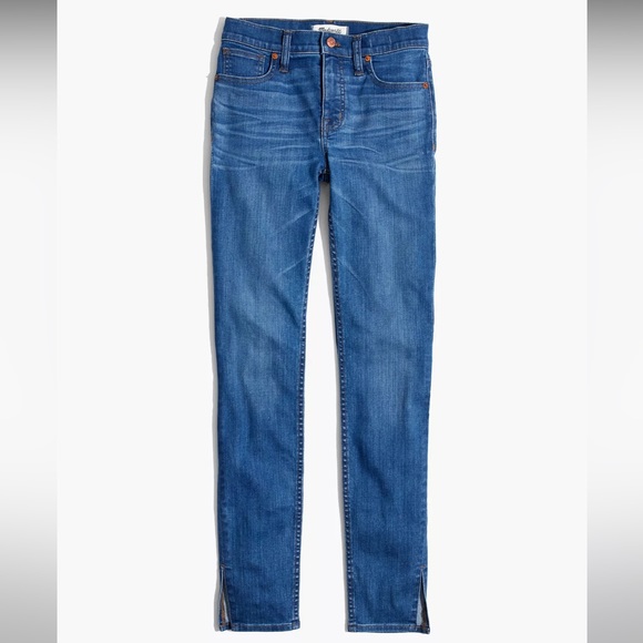 9" High-Rise Skinny Jeans in Bonita Wash: Side-Slit Edition - Picture 5 of 6